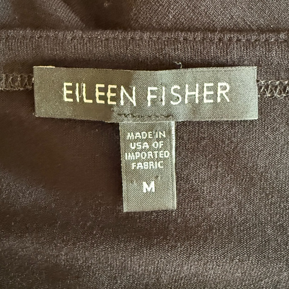 EILEEN FISHER Lagenlook Minimalist Stretchy Lightweight Casual A-Line Dress Sz M - Picture 7 of 7